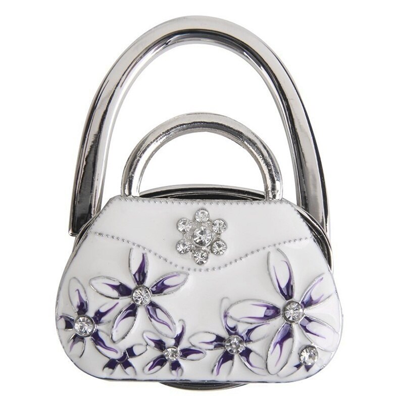 Tas Haak Porselein Folding Handtas Purse Bag Tafel Haak Hanger Holder White Room Accessoires Haken: WHITE