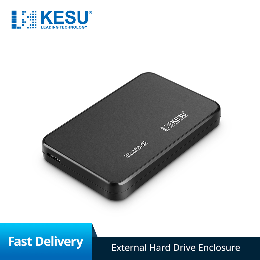 KESU Hard Disk Enclosure Case 2.5 inch SATA USB 3.0 SSD/HDD 1TB 2TB Hard Drive Box for Samsung Seagate, support UASP SATA III
