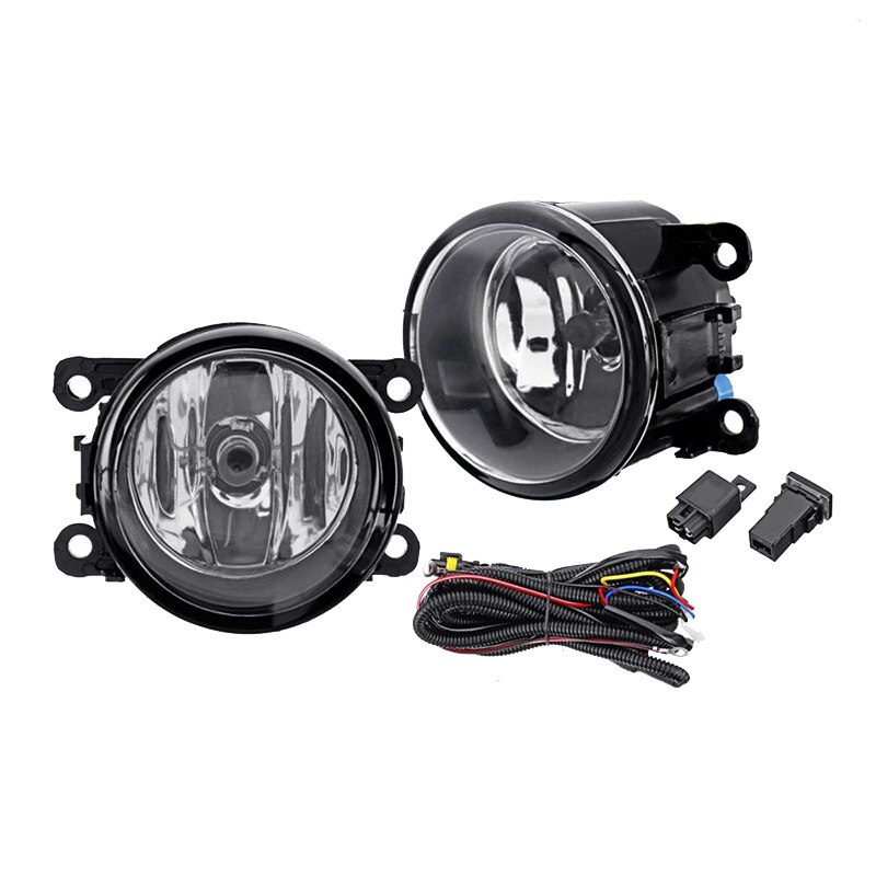 2Pcs Car Front Bumper Clear Lens Fog Light Lamp with Harness Switch L+R for Subaru Wrx / Sti Impreza