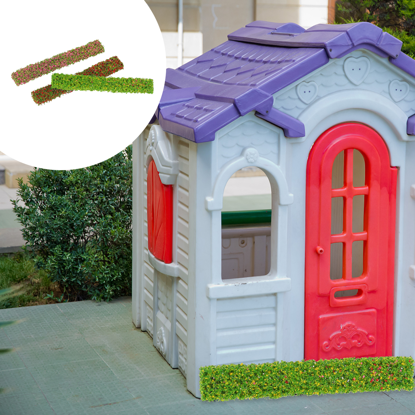 3Pcs Doll House Bushes Mini Shrubs Realistic Garden Decoration Miniature Bushes