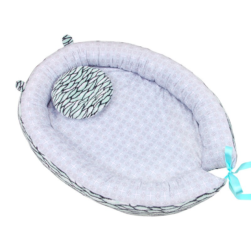 Baby Crib Stereotypes Anti-rollover Mattress Pillow For 0-12 Months Soft portable Cotton Baby Sleeping Positioning Pad Pillow: D