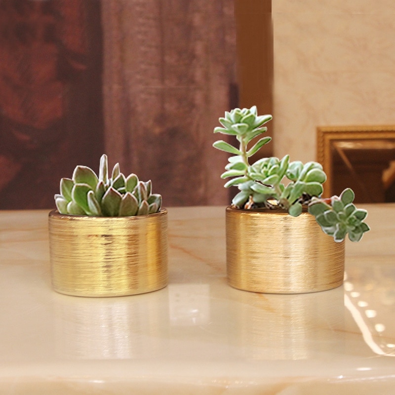 ! Modern Ceramic Flower Vase Plating Gold Ceramic Vase Planting Flowers Pot Aristocratic Room Decor Table Accessories G