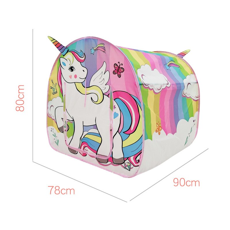 Cosone Tienda De Campaña Infantil – Castillo Frozen Tipi Exterior, Casa De Juegos De Poliéster Para Niñas De 2 A 8 Años, Con Ventanas De Malla