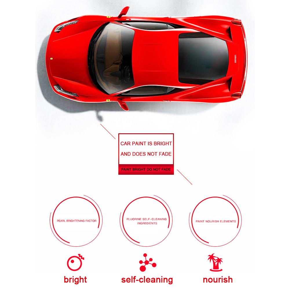 Rød bilvoks tilbehør til spray maling remover ridsereparation speciel voks polsk belægning til rød bil