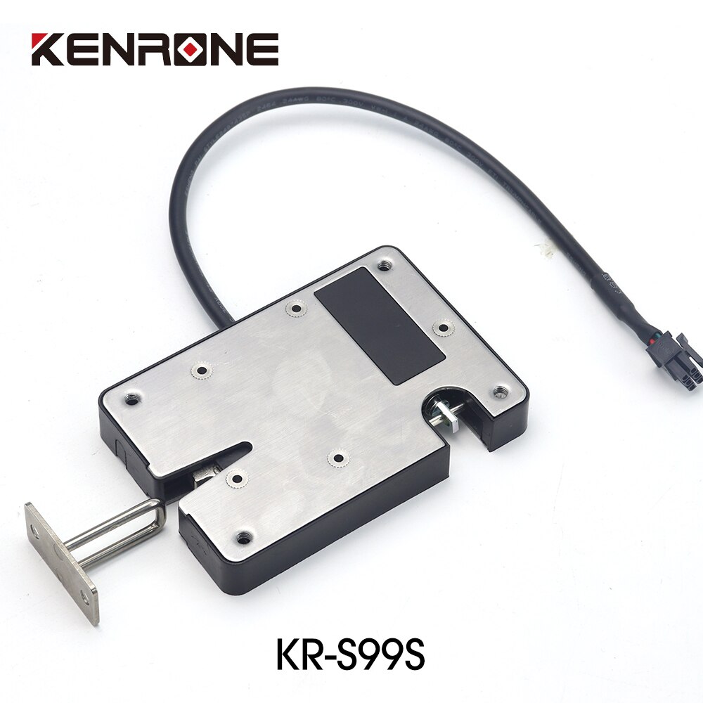 KENRONE Stainless Steel Deadbolt Electromagnetic Refrigerator Door Latch Solenoid Lock