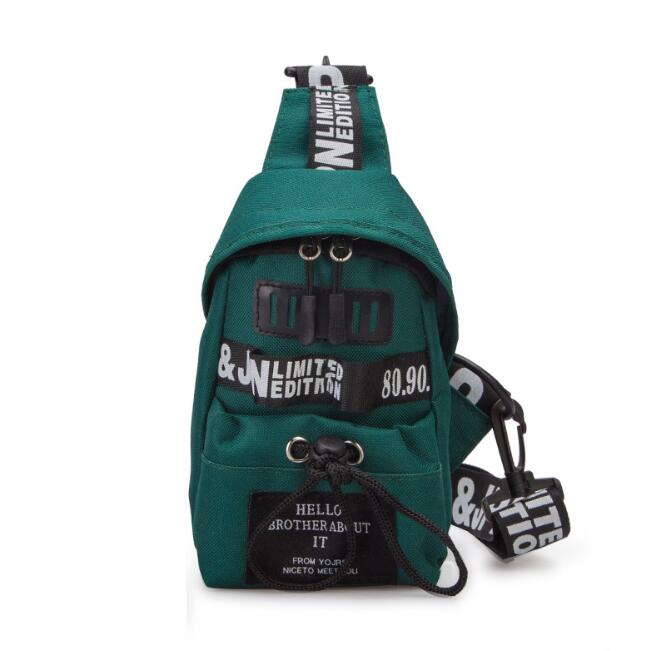 The crossbody trend men's and women's chest bag sports waist bag casual small bag