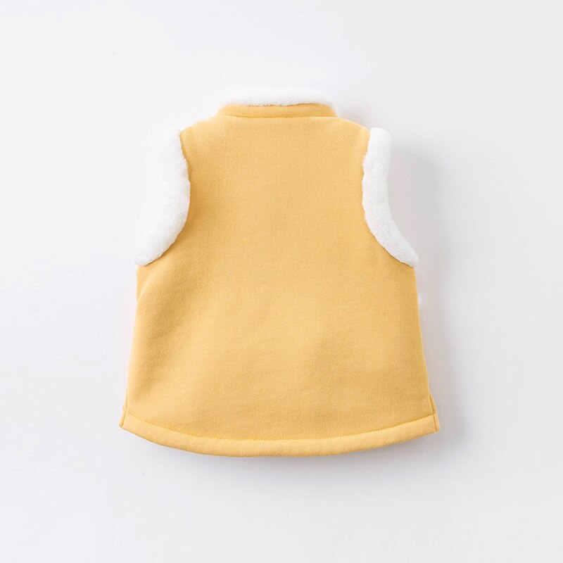 DBJ15558 Dave Bella Winter Kids Meisjes Chinese Stijl Bloemen Borduren Gewatteerde Jas Kinderen Mode Mouwloze Vest
