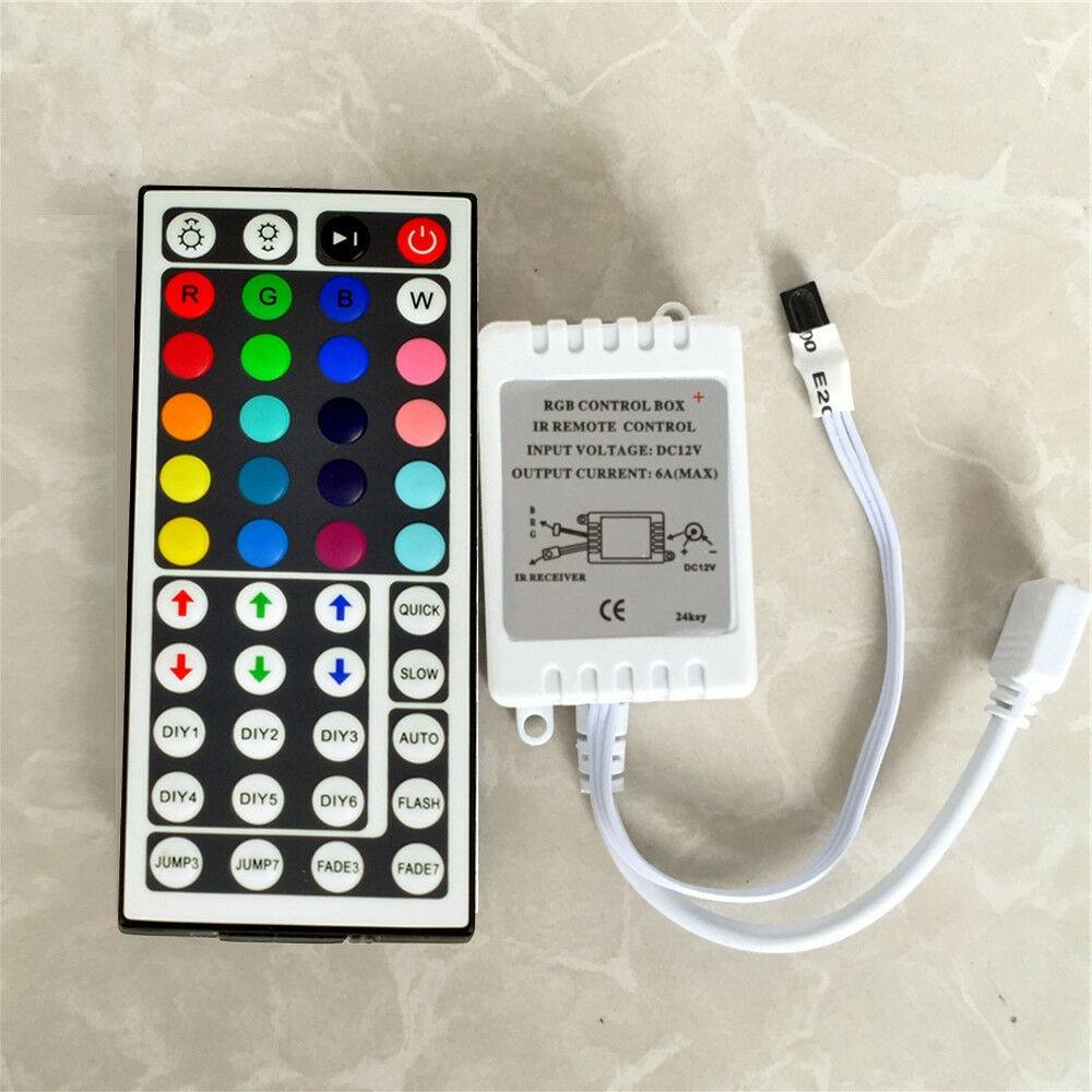 Low-voltage LED RGB Controller 44 Keys Mini IR Rem... – Grandado