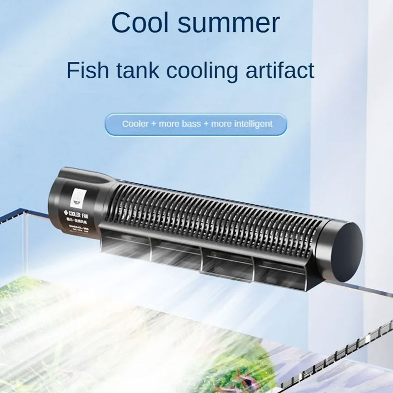 Aquarium Koelventilator Automatische Aquarium Temperatuurregelaar Digitale Display Intelligente Fan Aquarium Koeler Apparatuur 12V