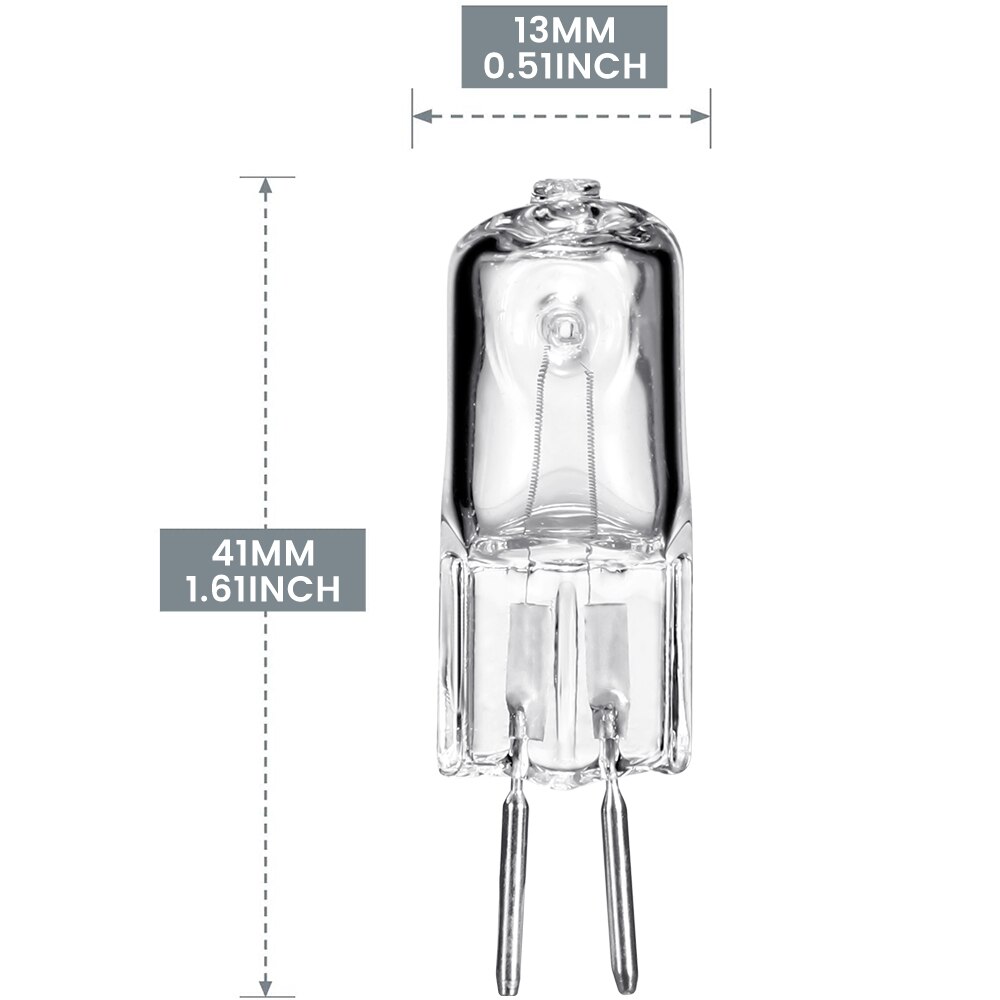 10pcs 120/220V Machine Work Lights Beads G5.3 Halogen Bulb Dedicated Lathe Tool Machine Work Lamp Warm White Clear Bulb