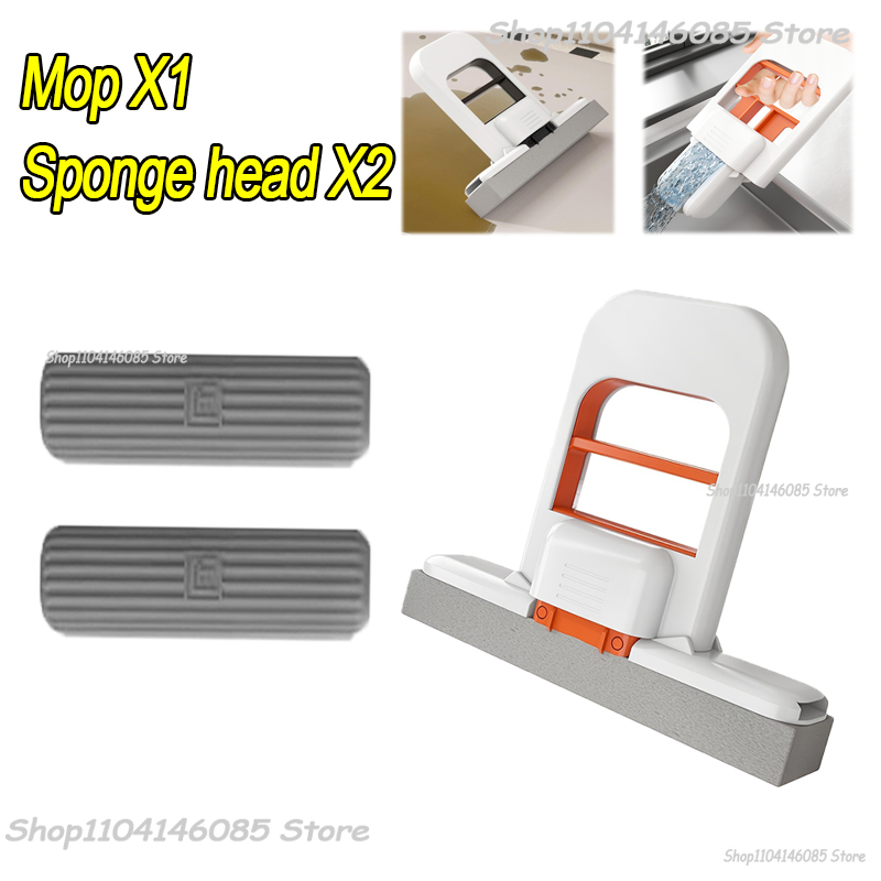 Mini-sponsmop Handvrije wasmoppen Mini draagbare superabsorberende dweil voor desktopvloer Badkamer Keuken Glas Autoreiniging: MULTI