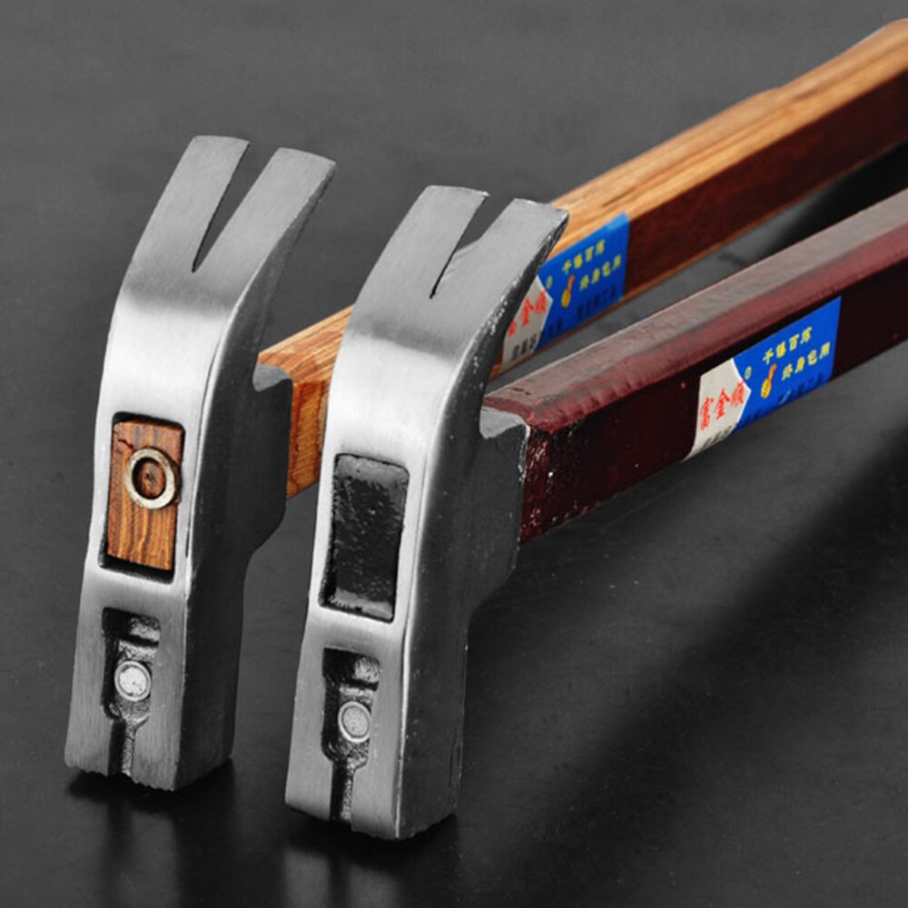 1PC Non-skid Handle Nail Hammer Compressed Wooden Handle Claw Hammer (0.35)