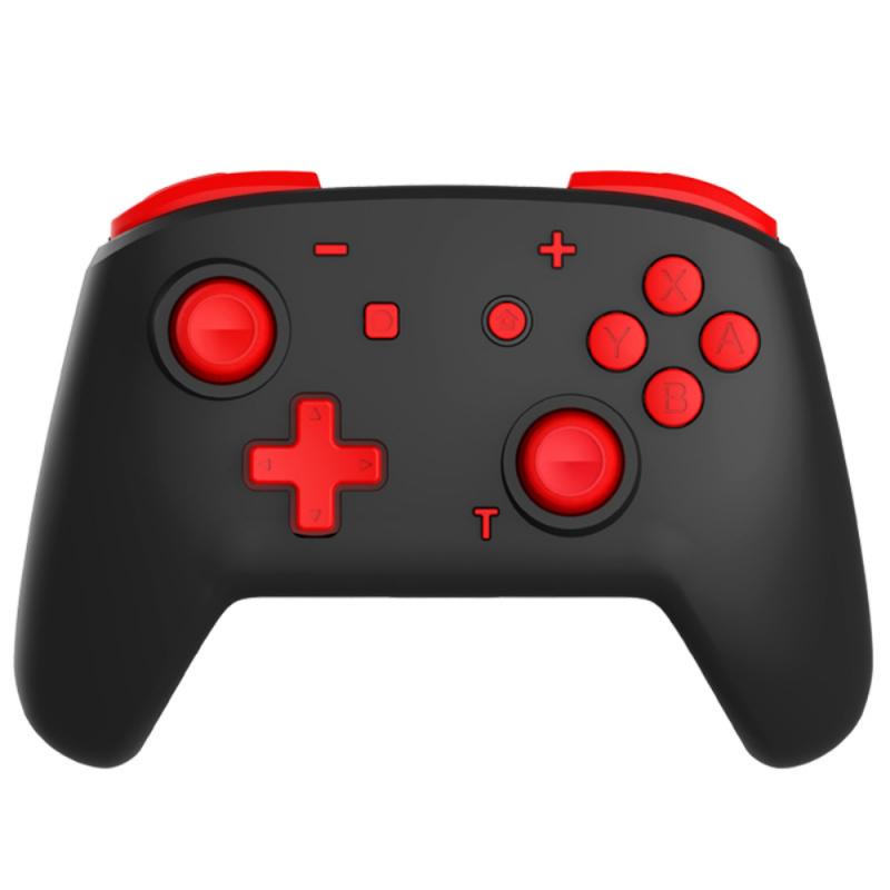 Draadloze Schakelaar Pro Controller Voor Nintendo Schakelaar, Schakelaar Joystick Controller Remote Pro Controller Ondersteunt Gyro As: black red