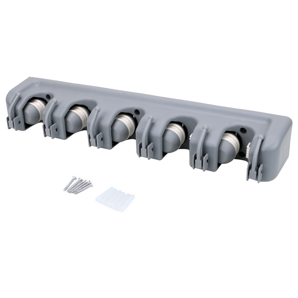 Magischer Mopphalter aus Kunststoff, Aufbewahrungshalter, Besenhalter, 3 Stile, Wandmontage, multifunktionaler Besenhalter, Werkzeug, Küchenaufbewahrung: Gelb