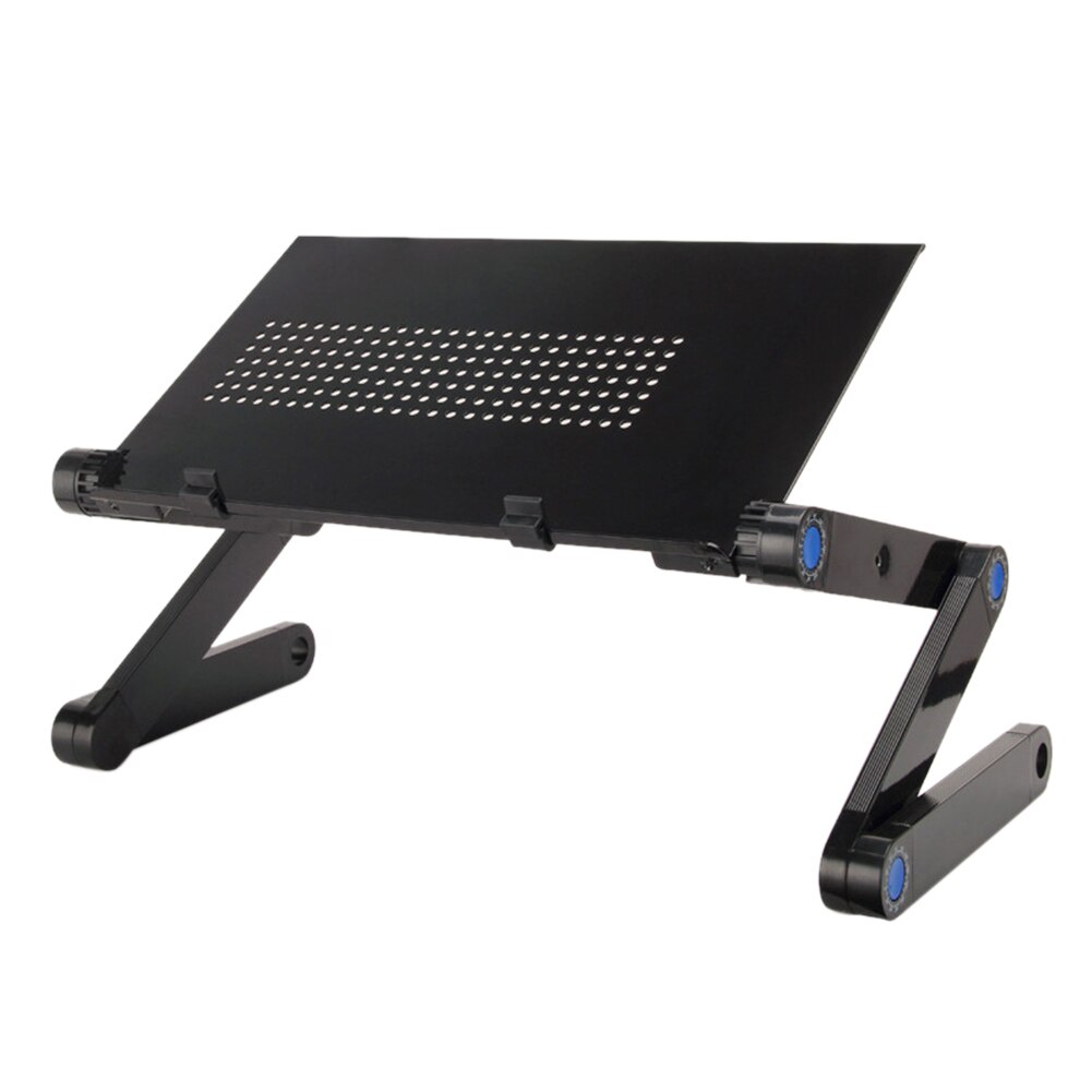 Aluminiumslegering sammenleggbart bord bærbart skrivebord bærbart justerbart bærbart stativ ergonomisk bærbart tv-seng lapdesk pc bordbord: 01