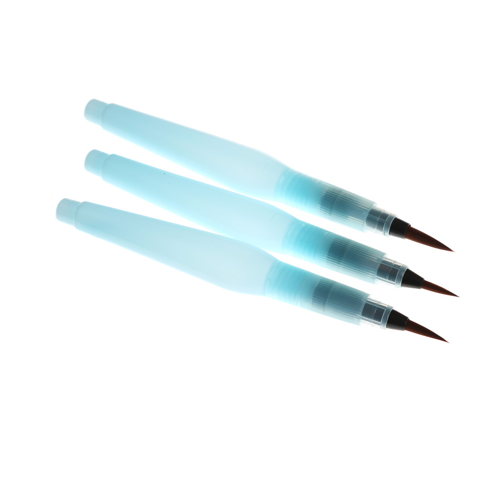 3 pièces/ensemble rechargeable pilote aquarelle brosse encre stylo brosse à eau pour calligraphie dessin peinture stylo bureau papeterie Art approvisionnement