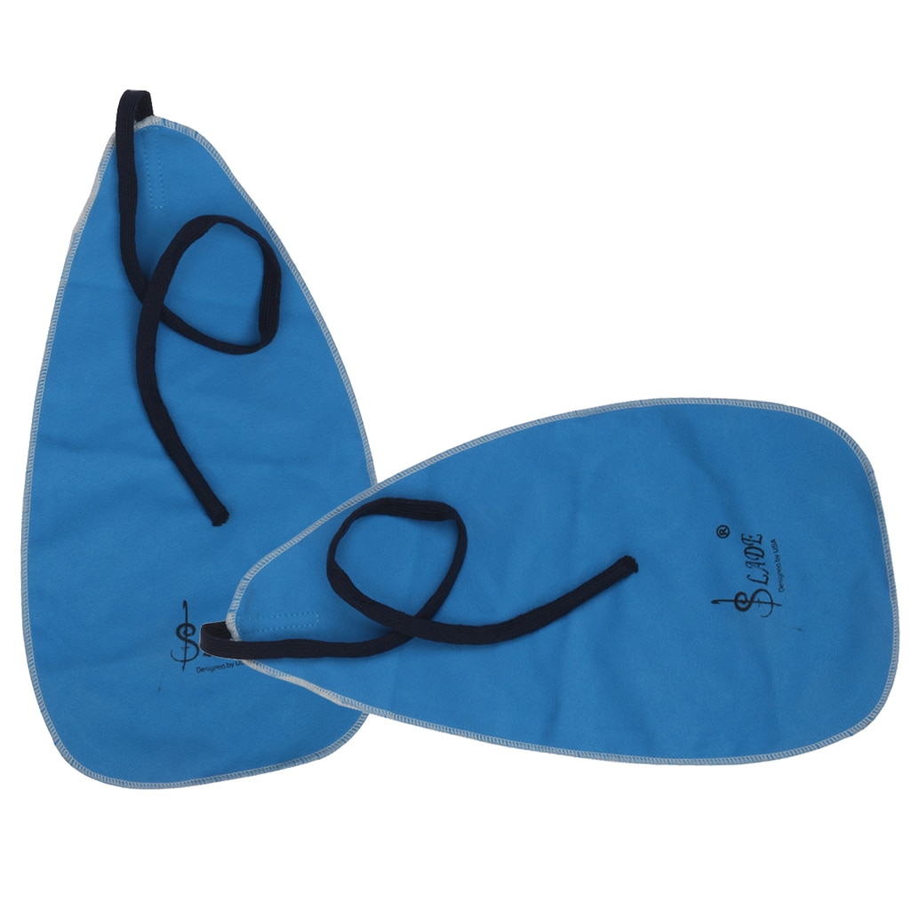 Pro 2 Stuks Pull Through Schoonmaken/Polijsten/Vegen Doek Met Riem Voor Sax Fluit Trompet Klarinet Cleaning Onderhoud