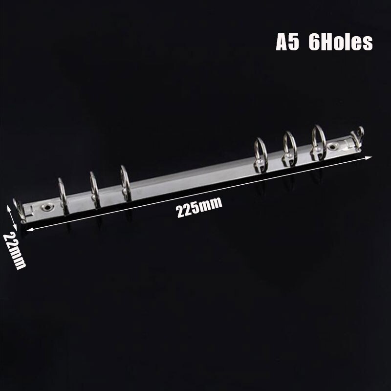 A4 B5 A5 Notebook Metal Clip Stainless steel Loose Leaf Spiral Notebook Ring Binder DIY Fill Paper Storage Folder Accessories: A