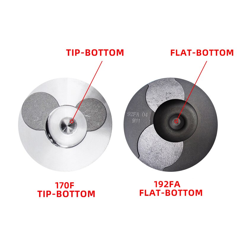 Powered Micro tiller piston 195F KD1100F Flat-bottom air-cooled diesel engine accessories