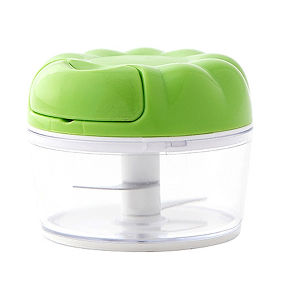 chopper blender håndverktøy skiver matprosessor multifunksjonell mini manuell trekk vegetabilsk kjøkken rustfritt stål hvitløk rasp: Grønn
