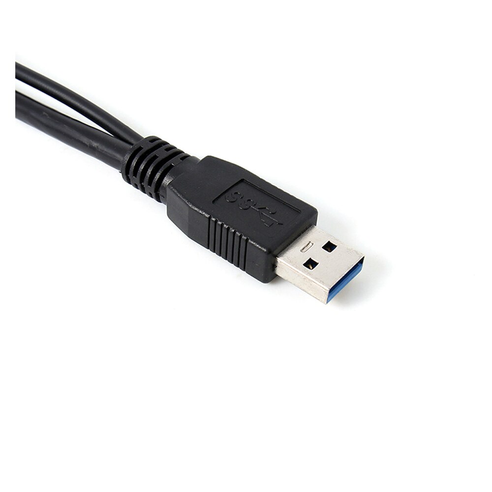 0.5m nopeaa dual usb 3.0 a uros-mikro kaapelilla siirrä kovalevyn kaapeli musta