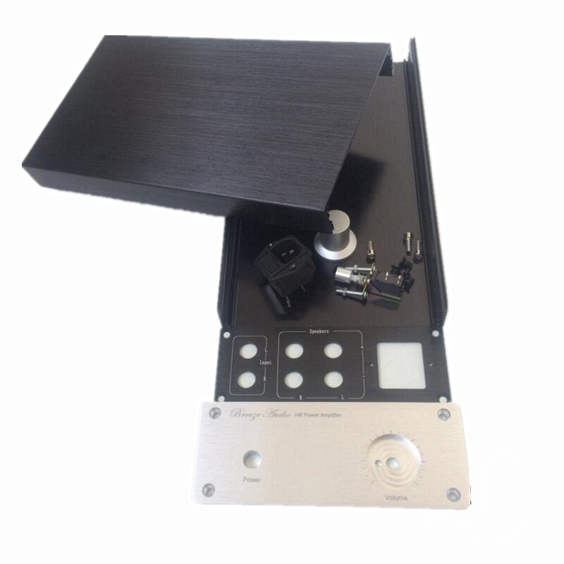 1 piece power amplifier case 155*60*261mm chassis box shell for audio diy LM1875 LM3886 amplifier 1506