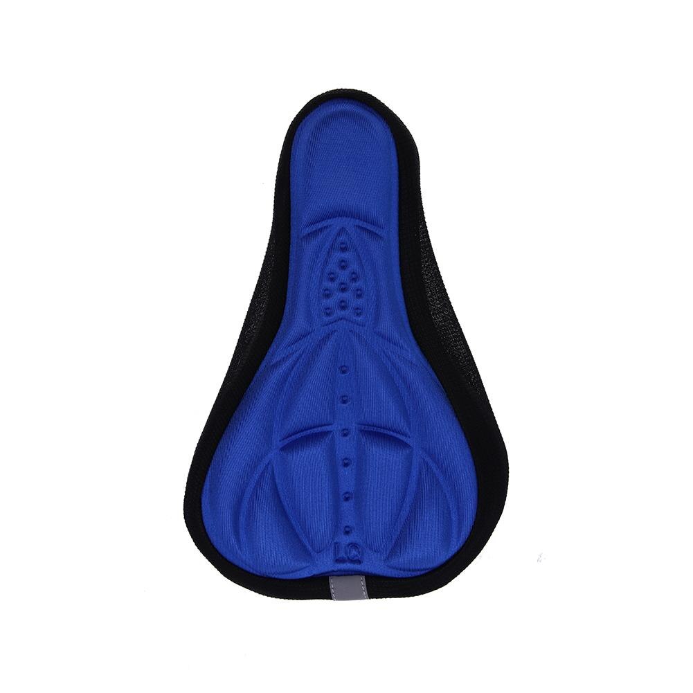 MTB Mountain Bike Cycling Thickened Extra Comfort Ultra Soft Silicone 3D Gel Bike Pad Cushion Cover Bicycle Saddle Seat 4 Colors: Blue