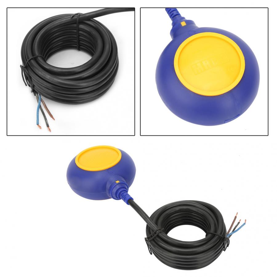 220V Float Switch Water Liquid Level Controller Contactor Sensor Liquid Water Level with 4 Meters Cable