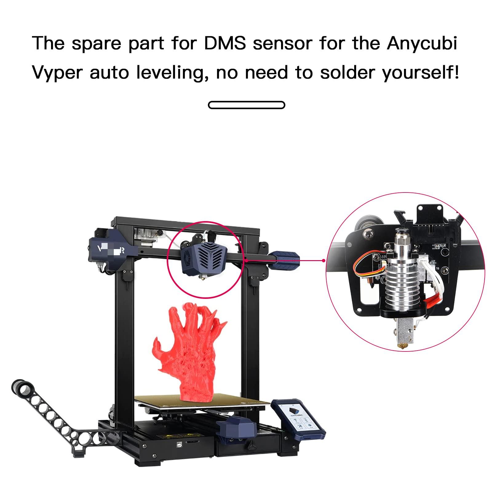 Toaiot Hotend-Kit de bloques de montaje, Sensor de estensómetro, piezas de repuesto, nivelación automática para piezas de impresora 3D Anycubi Vyperr, reemplazo