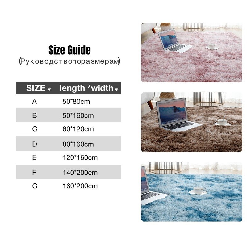 Tapis doux, épais et moelleux en peluche pour enfant, en velour, pour salon, lit, chambre, fenêtre, chevet, décor à la maison