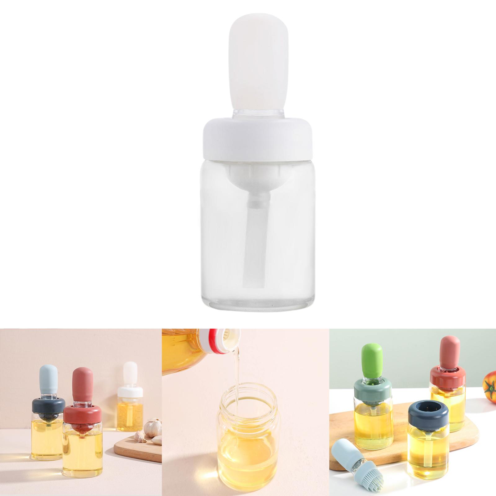 Draagbare Olie Fles Met Siliconen Borstel Olie Container, grill Olie Borstels 180Ml Olie Dispenser Voor Bbq Grill Outdoor Gadget Gereedschap