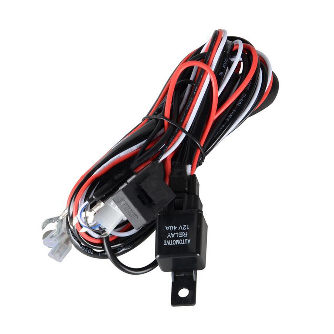 Automobile de Kit de Câblage de Relais 12V pour LED Lumière De Travail Barre De Fil Interrupteur D'alimentation pour Hors Route 40A adaptateur de prise de courant