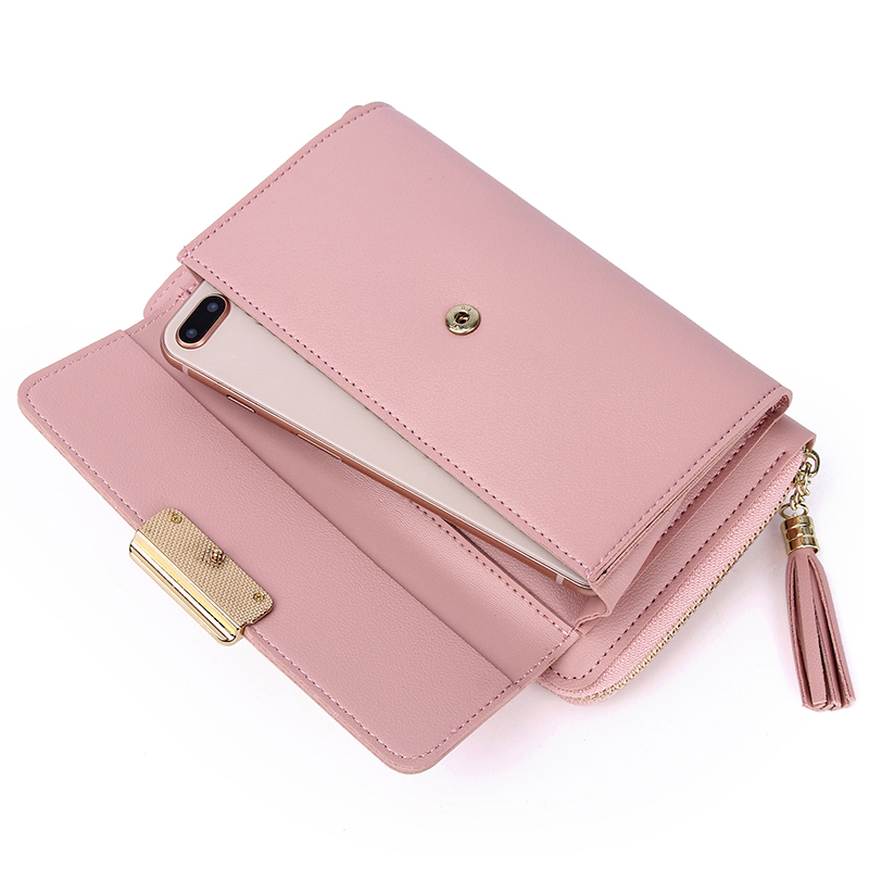 Vrouwen Pu Lederen Mobiele Telefoon Tas Dames Kleine Schouder Portemonnee Crossbody Vrouwelijke Mobiele Telefoon Portemonnee Mini Messenger Bags