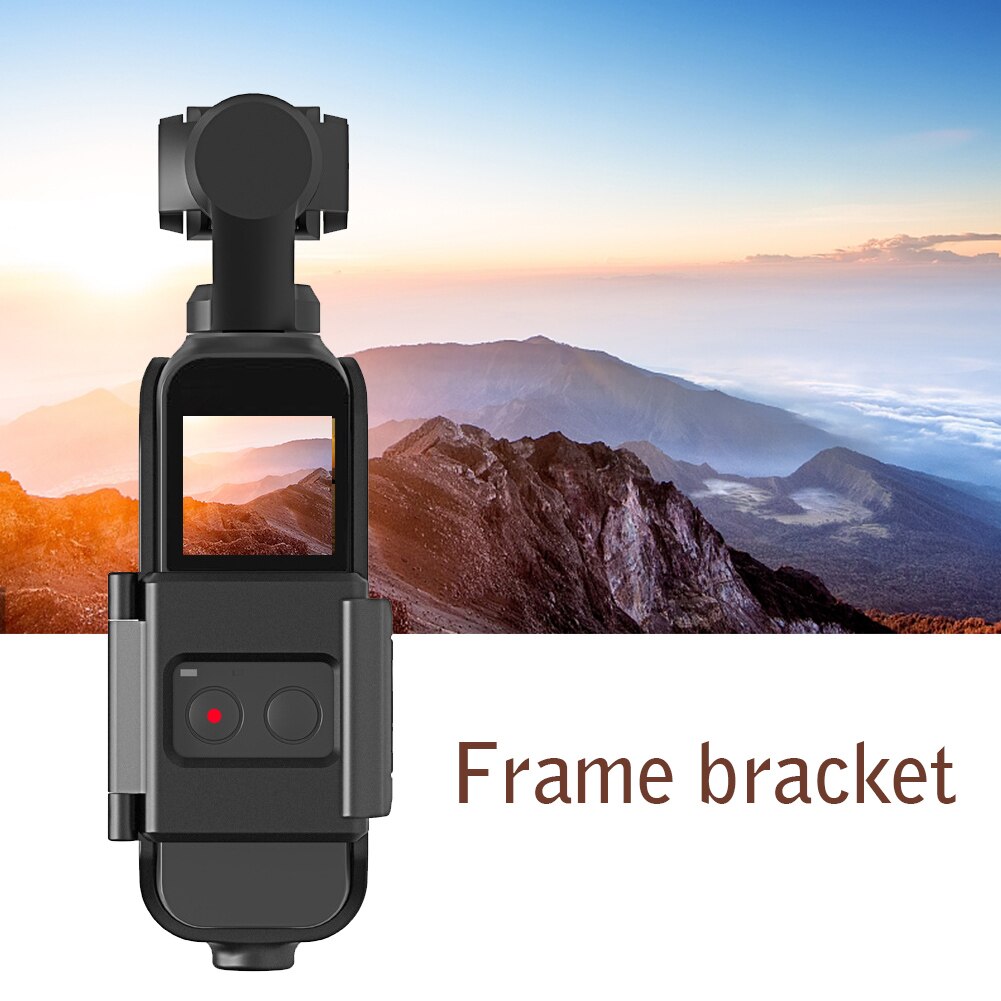 Zubehörrahmenadapter, stativanschluss, schwarze abs-halterung, standfuß für action-cams, kompatibel mit dji osmo pocket