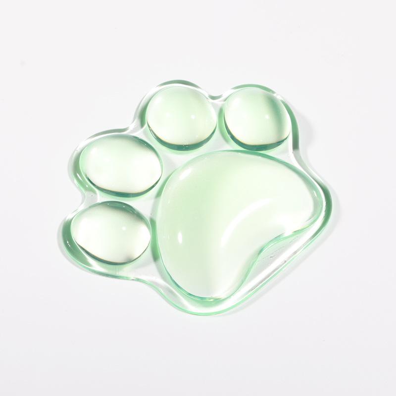 Cute Transparent Cat's Paw Shaped Mouse Pad Comfortable Non-Slip Wrist Rest Pad Mouse Wrist Rest Elbow Rest Mat Wrist Support: Coffee
