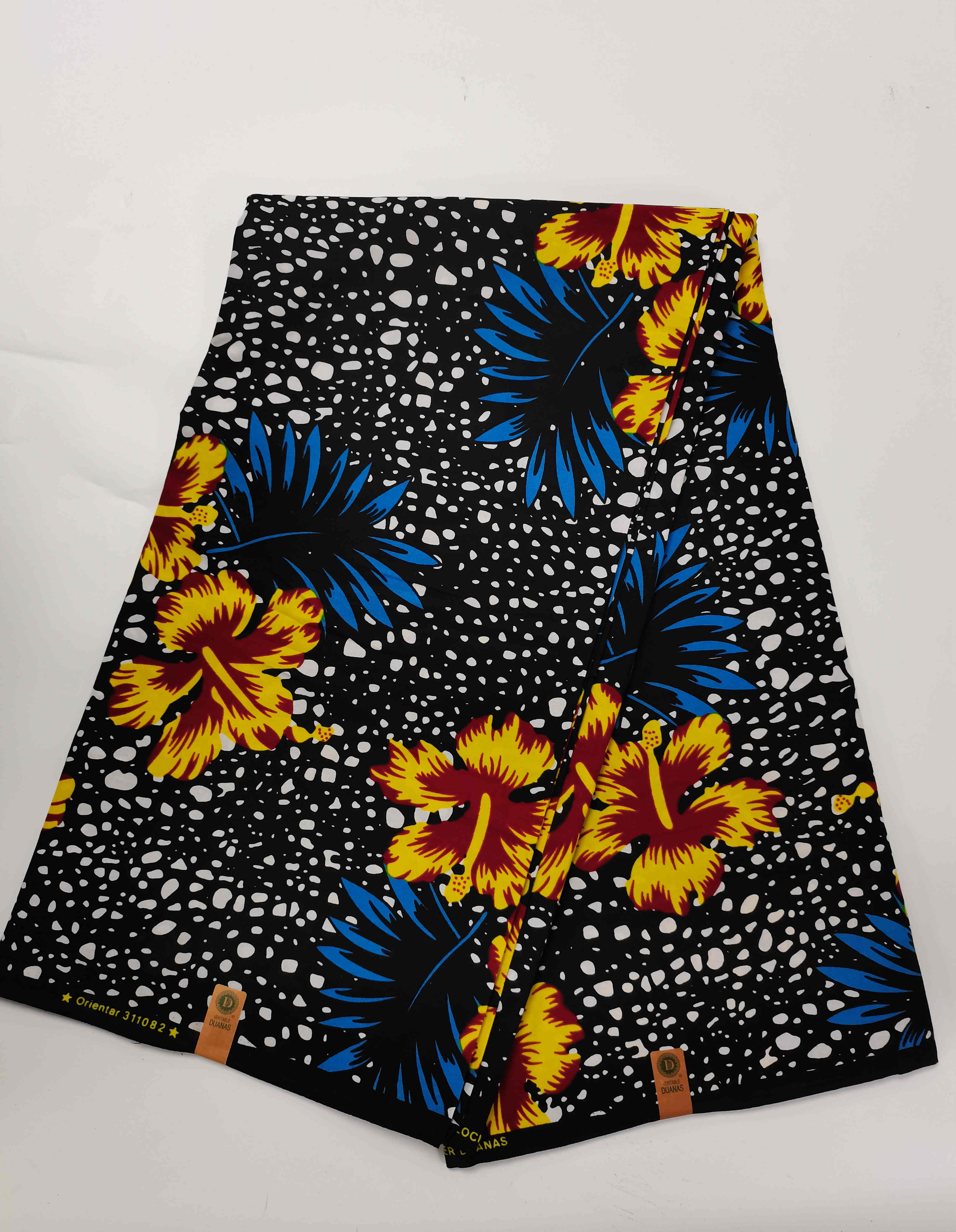 100% Cotton 6 Yard Golden Silver Prints Material African Wax Sewing Fabric Material Ankara Nigerian Style For Dress Bag: 406-2