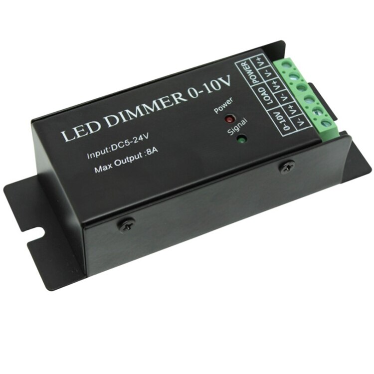 1 channel 0-10V constant voltage led dimmer;DC5-24V input,input signal:0-10v; Output current:8A; LED Dimmer Controller DM010