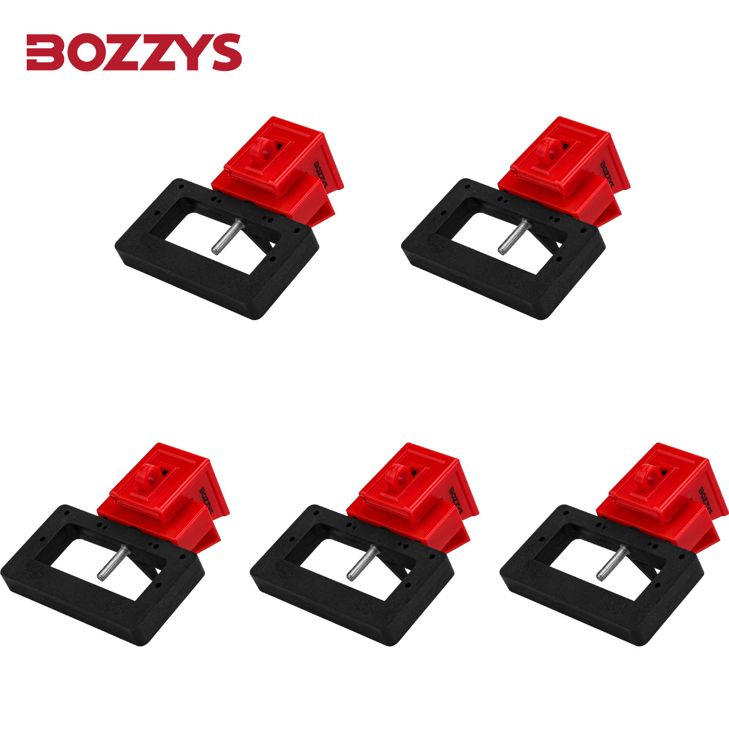 Single-pole and Internal-trip Multi-pole 480 600 Volt Clamp-On Circuit Breaker Lockout Device: Blue