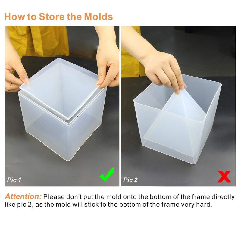 Diy stor pyramidhartsform gjutning silikon smycken formar för pappersvikt kontorsbord dekoration
