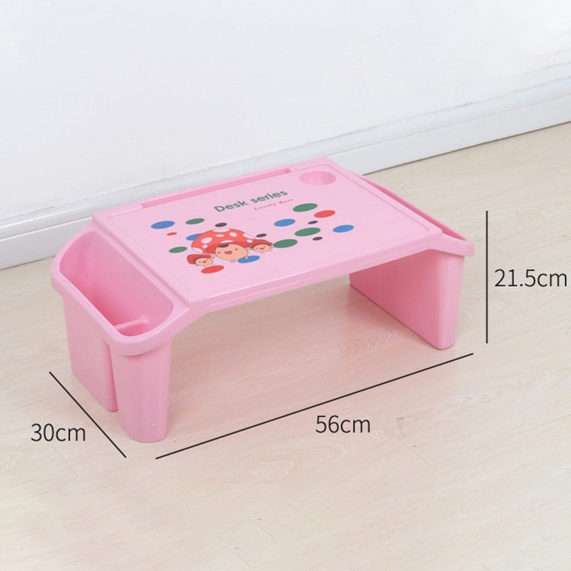 FrüHenne Bildung Tisch Baby Studie Tisch Kunststoff Spielzeug Schreibtisch Multi-Funktionale Schreibtisch freundlicher Bett Kleine Schreibtisch essen Tisch rosa