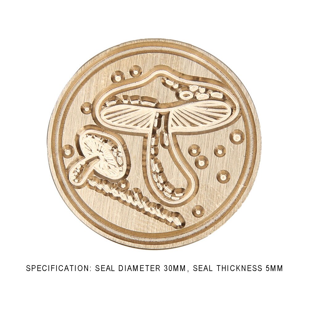 1PC Wax Seal Stamp Head Retro Wood Stamp Replace Copper Head Hobby Tools DIY Stamp Craft: C