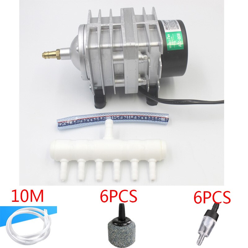 Air Compressor ACO Series Electromagnetic Aquarium Pump Oxygen Aquarium Fish Pond Compressor: ACO208A