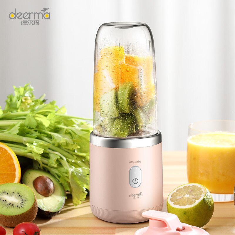 Xiaomi Deerma Portable Juicer Blender 400mL Lemon Squeezer Extractor Rechargeable Veggie Bullet Blender Ice Kettle for Outdoor