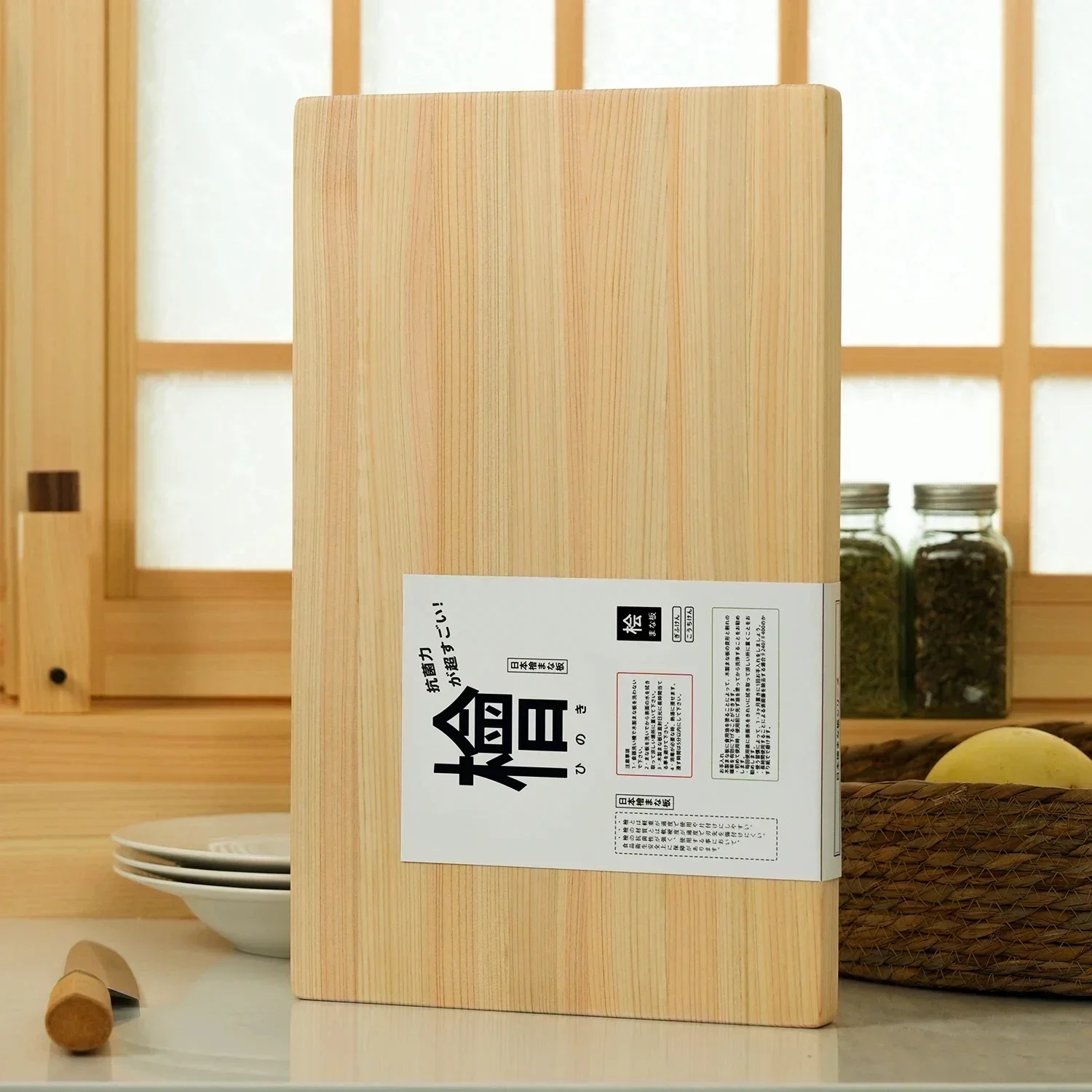 Japan Hinoki Cutting Board Solid Wood Cutting Board Household Antibacterial and Mildew Board Natural Cypress Wood