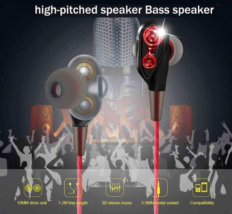 Bedrade Oortelefoon In-Ear Headset Oordopjes Bas Oordopjes Voor Iphone Samsung Huawei Xiaomi 8 9 10 3.5Mm Sport gaming Headset Met Microfoon