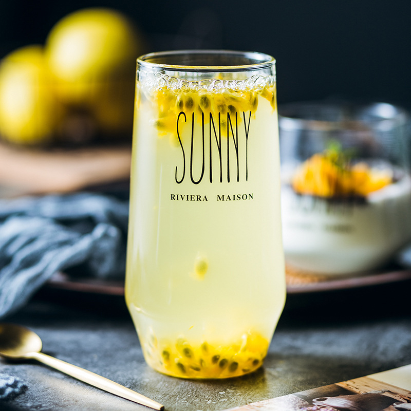 450ml glas frukostkopp kaffe te mjölk juice yoghurt god morgon mugg för hembröllopsfest doftande te soligt