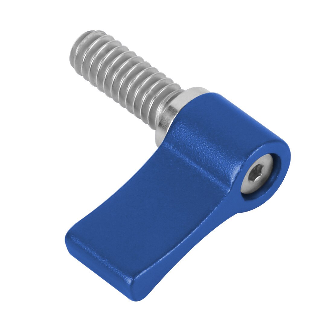 2Pcs Edelstahl 304 Kamera Schraube Einstellbar Griff Wrench M6 1/4 3/8 Gewinde L-Typ Dual Flügel Adapter DSLR Kamera für GoPro: 1 4 x17 TypeA Blue