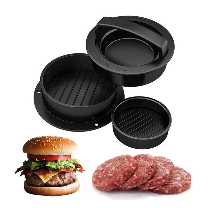 Pressa Per Hamburger Modellista Haohize Con 2 Fori Antiaderente - Patty Maker In ABS Per Hamburger Perfetti