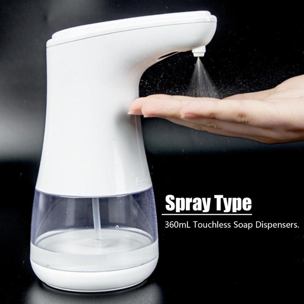 Pulverizador automático de lavado de manos, herramienta de limpieza sin contacto, atomizador sensorial, manos libres, impermeable, 360mL