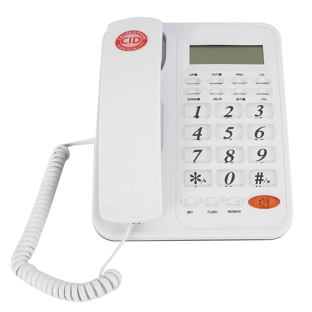 Home Office Landline Desk Phone Wired Telephone Caller ID Fixed Landline Phone telefon Home Office Landline Phone